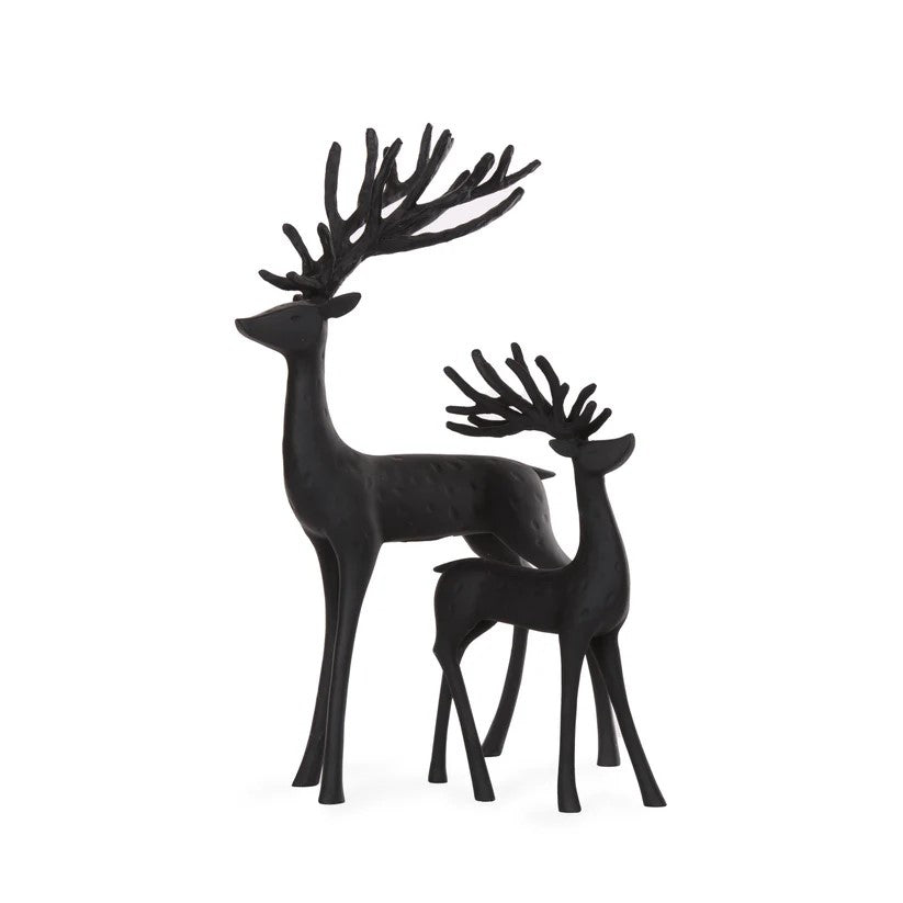 31.5cm Minimal Black Reindeer 