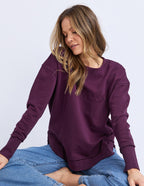 Foxwood Simplified Crew Plum [siz:8]