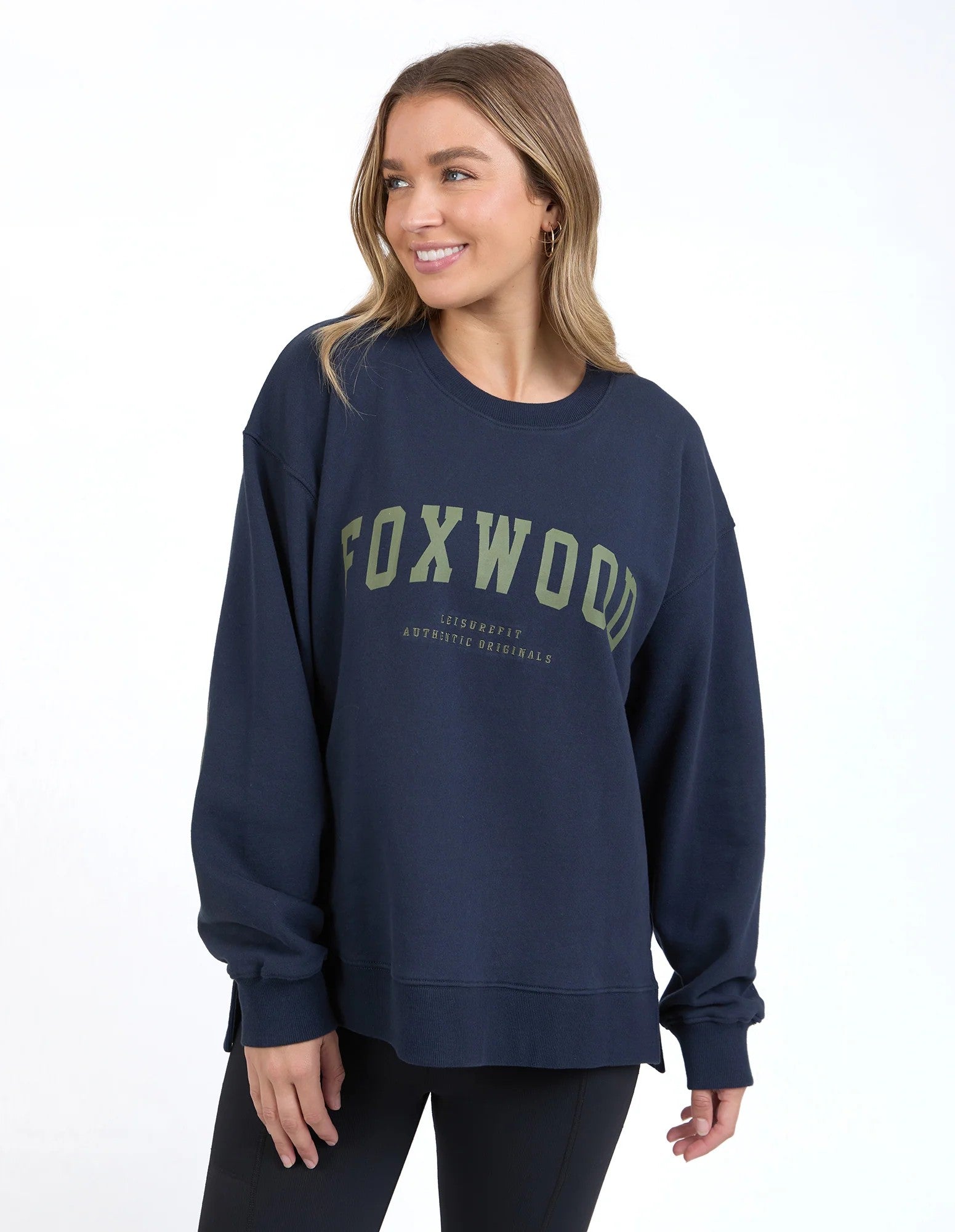 Foxwood Interval Crew Navy/khaki [siz:14]