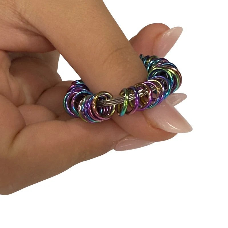 Kaiko - Oil Slick Small Centipede Stainless Steel Fidget