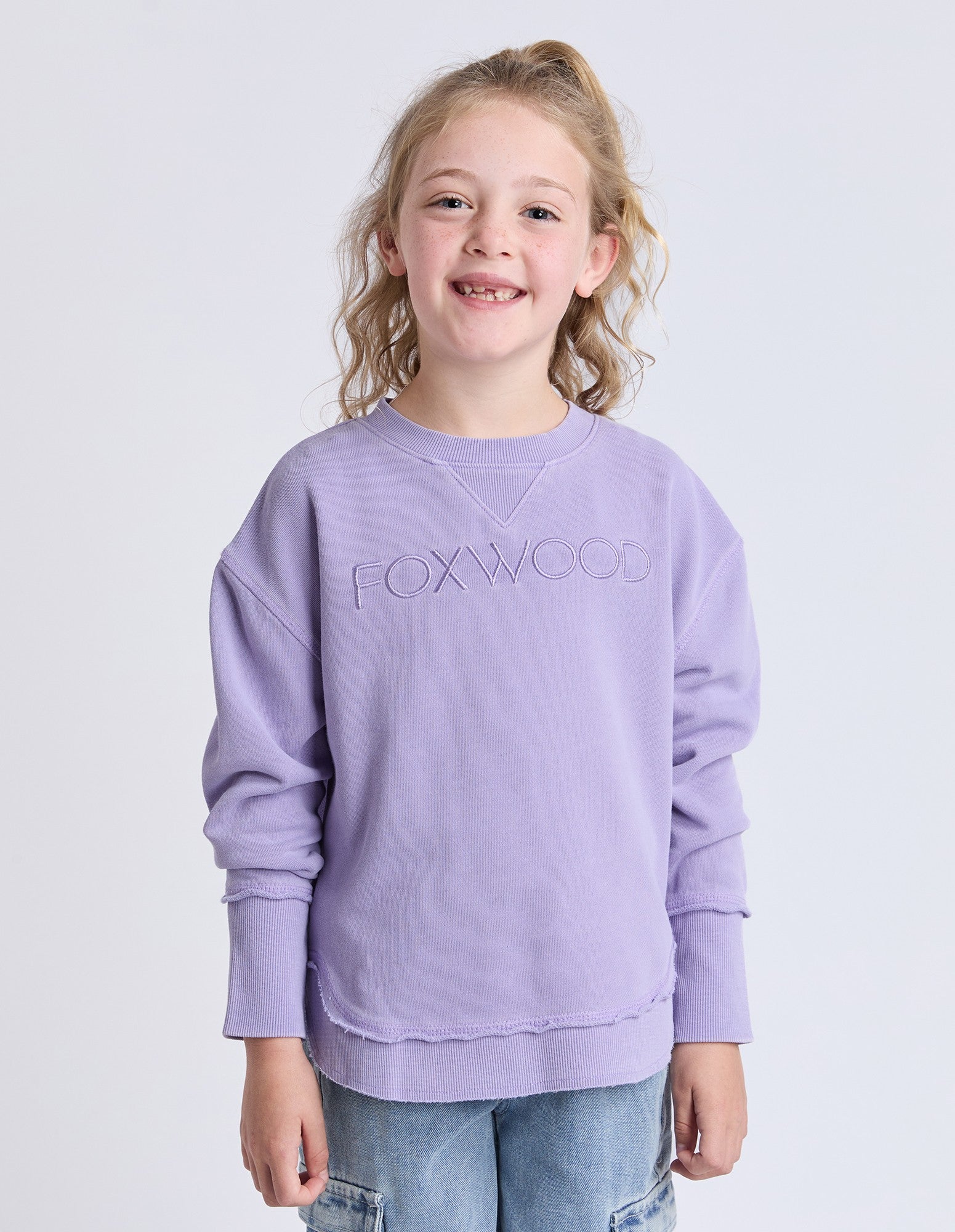 Foxwood - Kids Simplified Crew Lavender [siz:3]