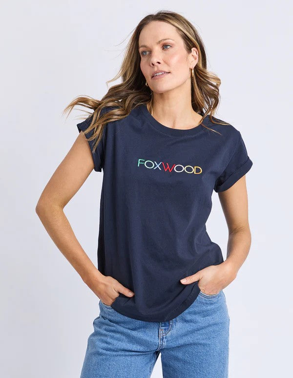 Foxwood - Confetti Tee Navy [siz:10]