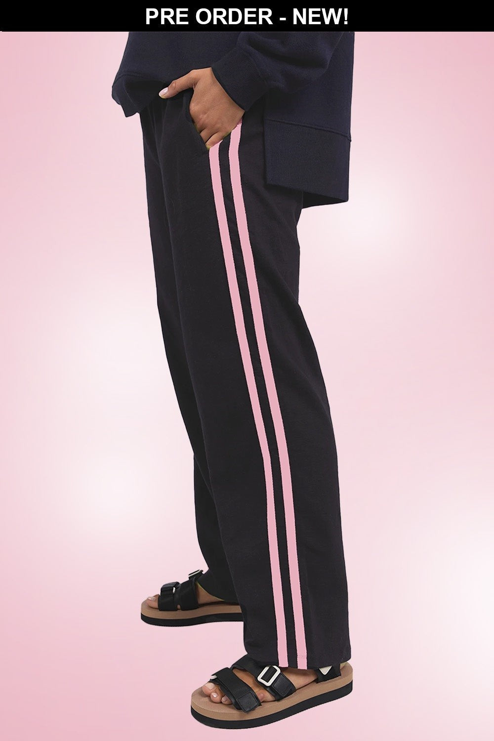 Power Pant Navy With Neon Pink [siz:12]