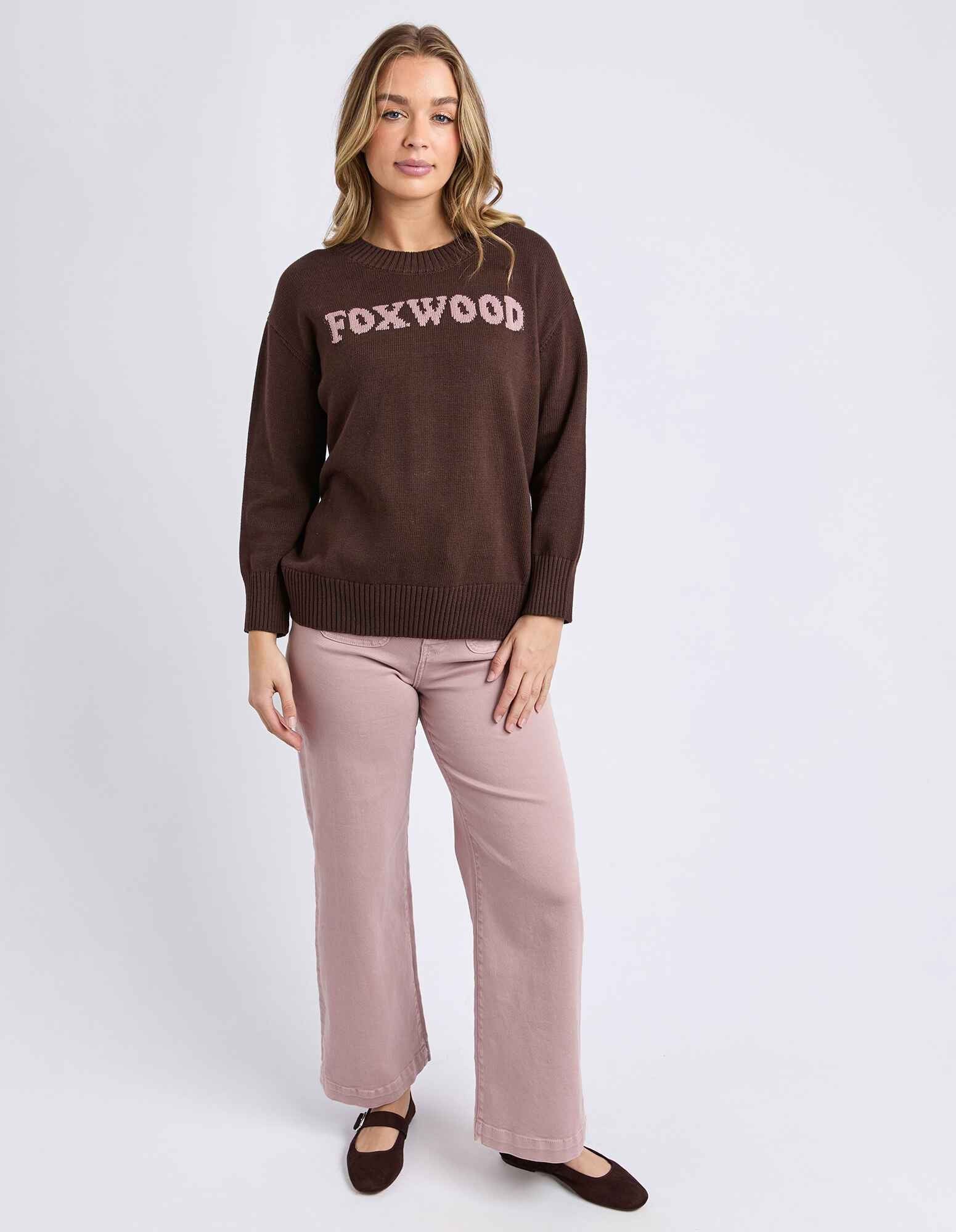 Foxwood - Taylor Knit Crew Coffee [siz:10]