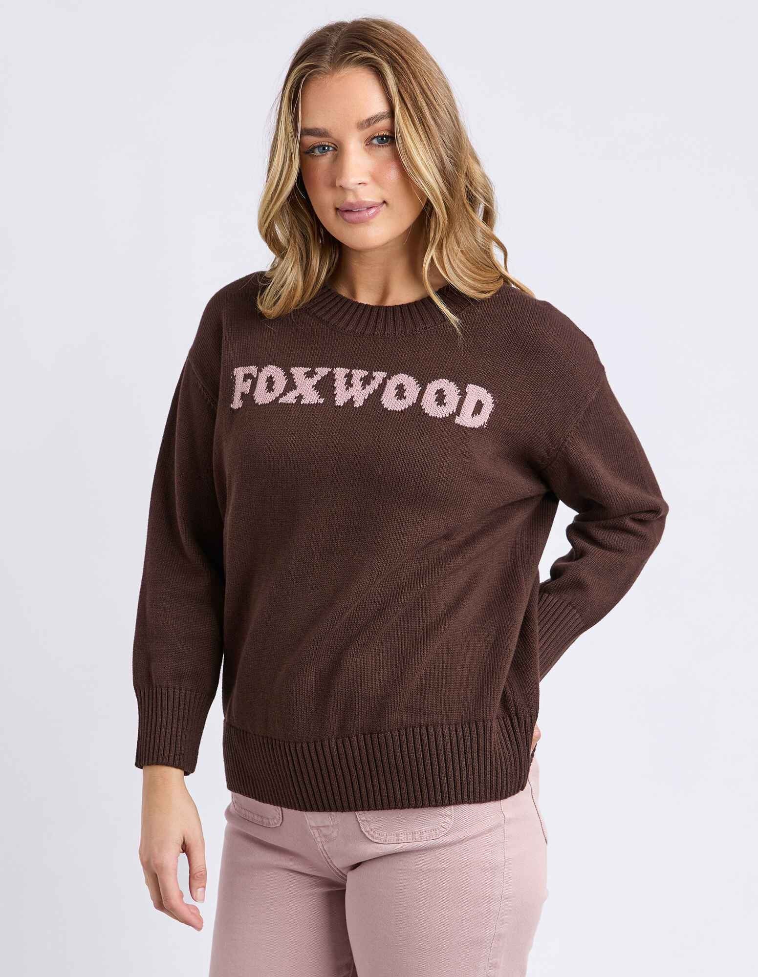 Foxwood - Taylor Knit Crew Coffee [siz:12]