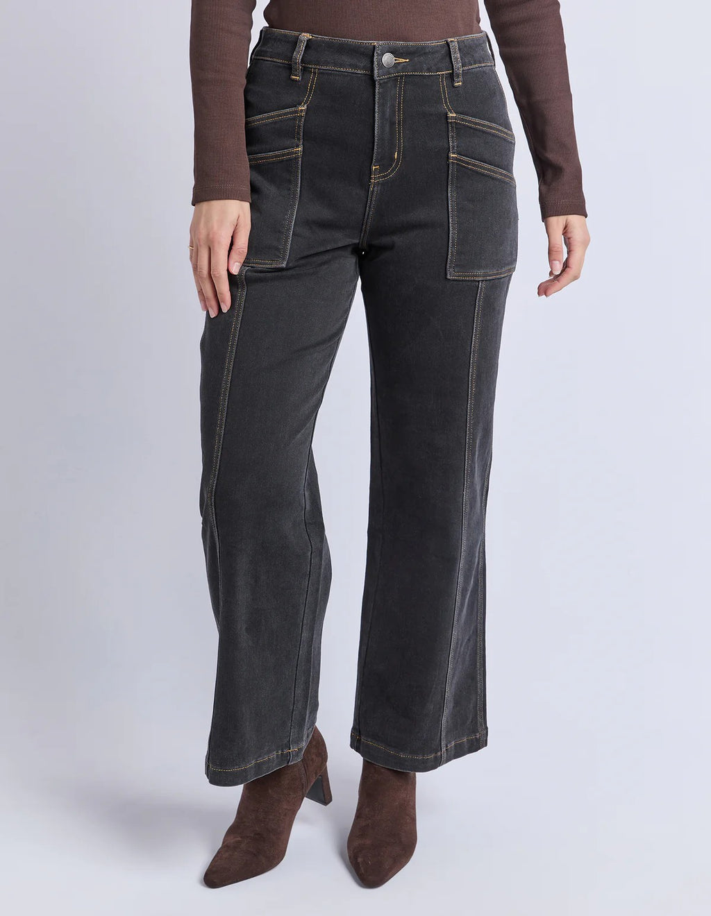 Foxwood - Balmy Jean Washed Black [siz:12]