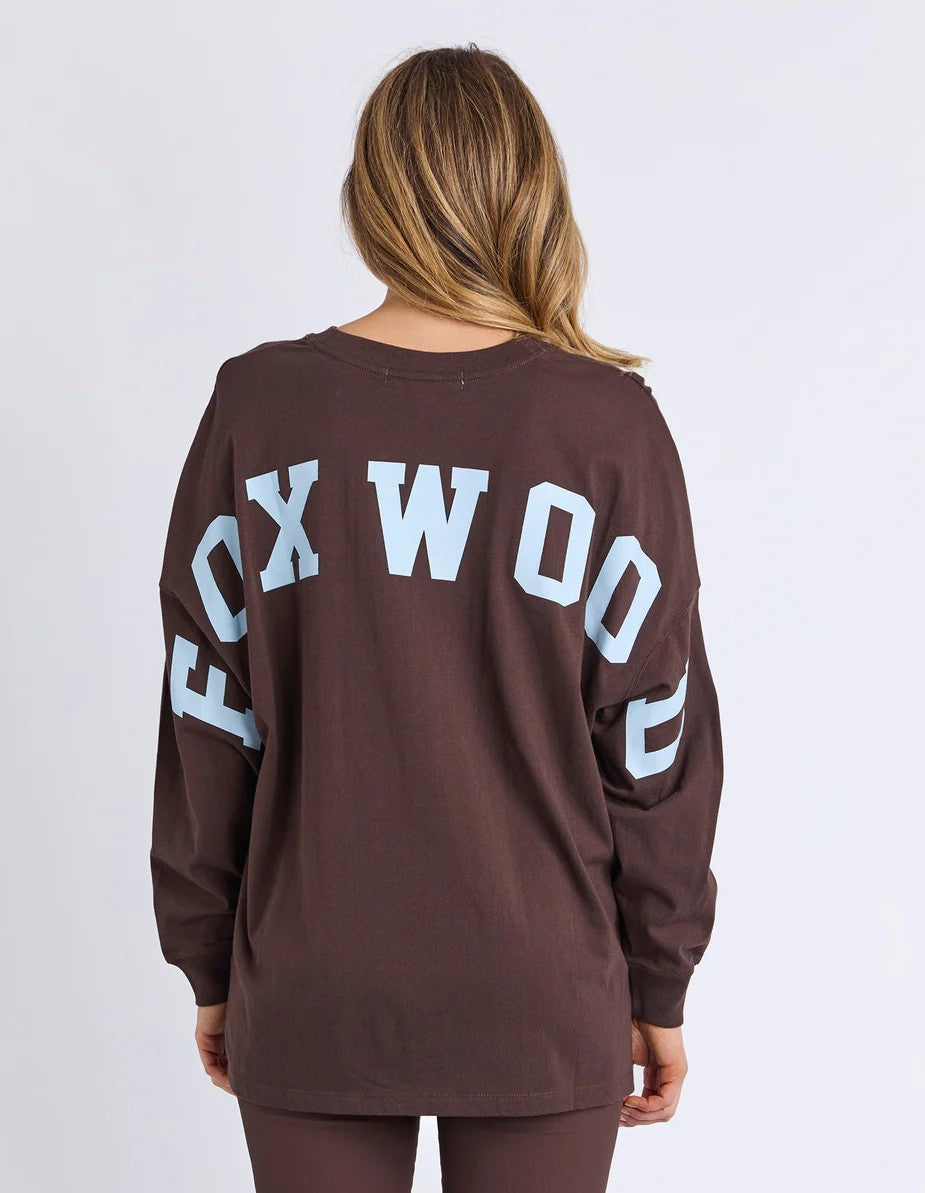 Foxwood - Interval Long Sleeve Coffee/light Blue [siz:8]