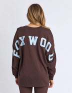 Foxwood - Interval Long Sleeve Coffee/light Blue [siz:8]
