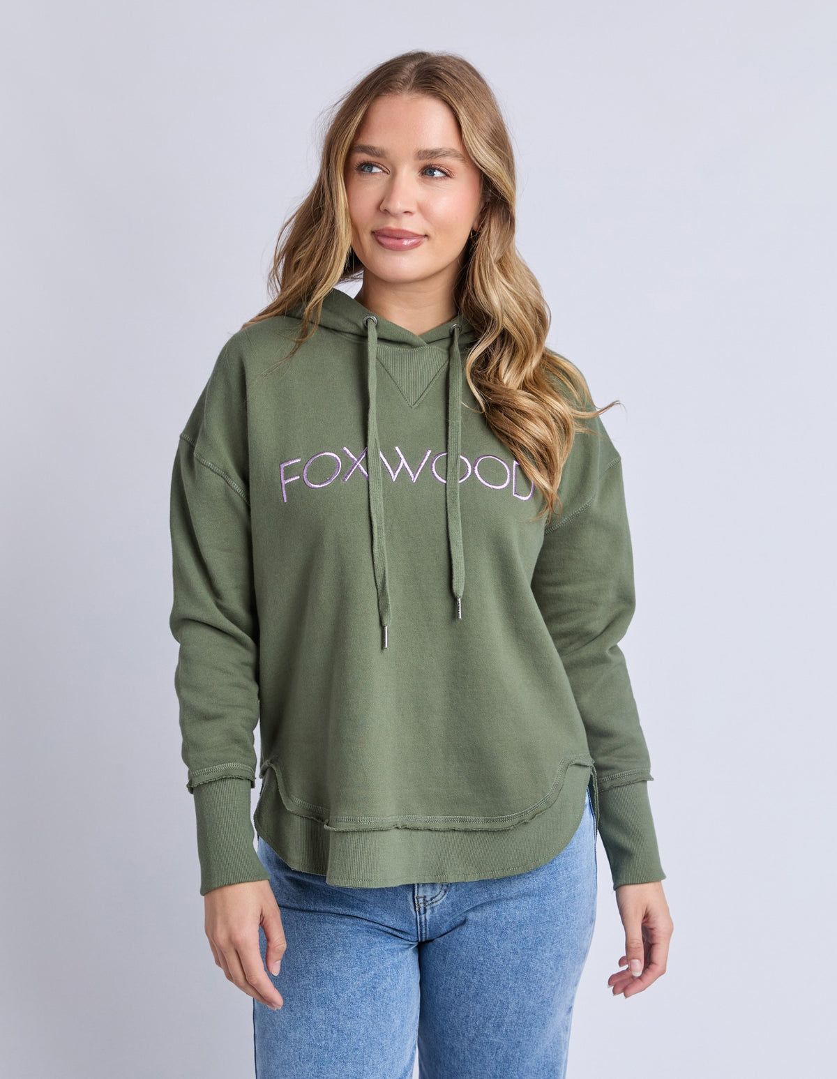 Foxwood - Metallic Simplified Hoodie Khaki/lilac [siz:12]