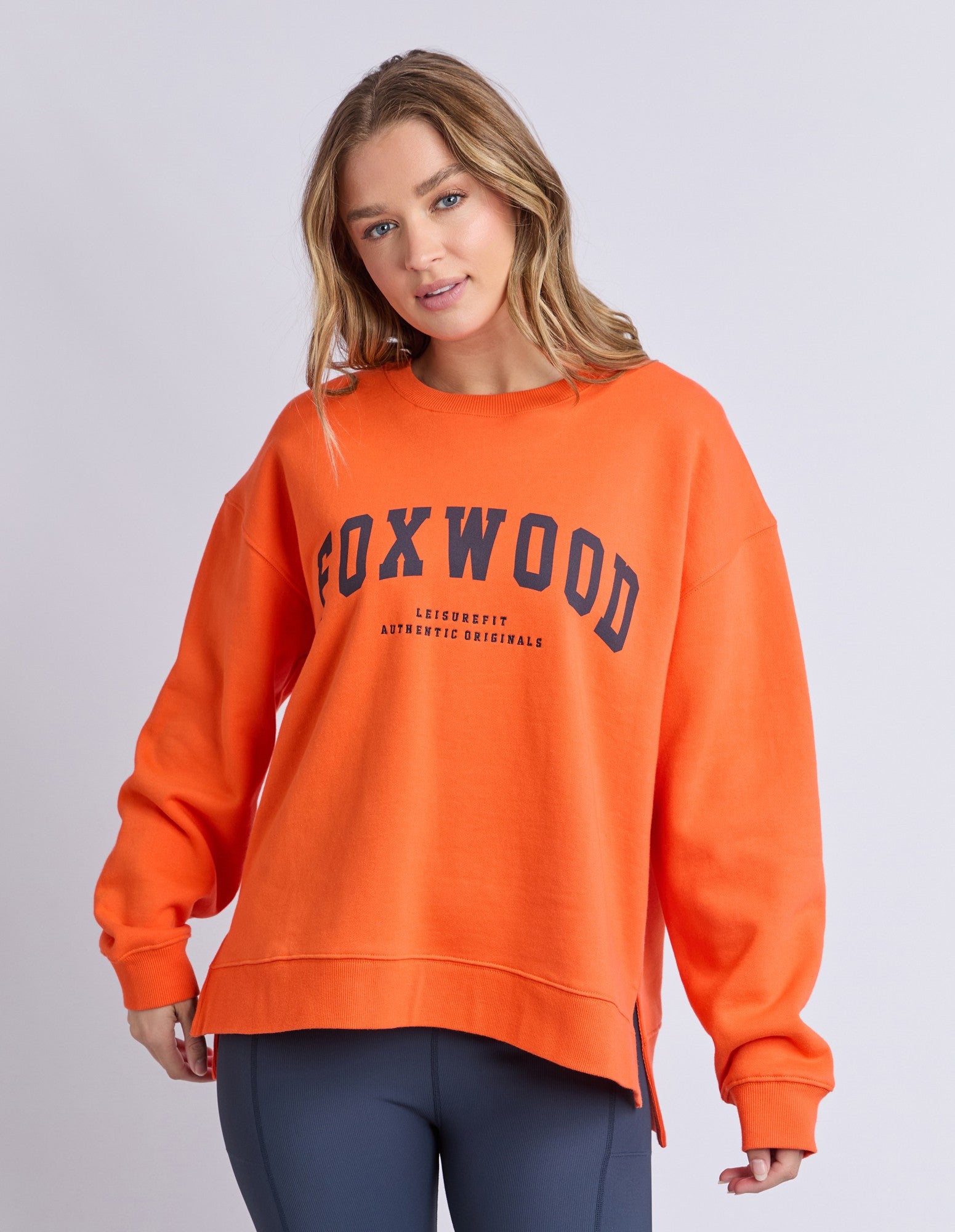 Foxwood - Interval Crew Orange/navy [siz:8]