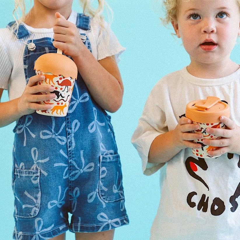 Chino Cups - Aussie Animals Mini Smoothie Cup And Straw 200ml