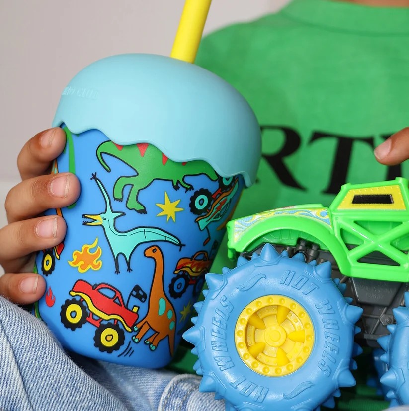 Chino Cup -dinotrucks Mini Smoothis Cup And Straw 200ml
