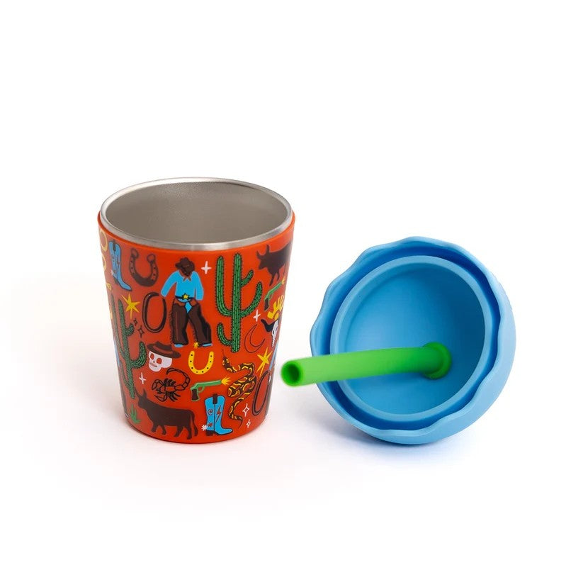 Chino Club - Cowboy Mini Smoothie Cup And Straw 200ml