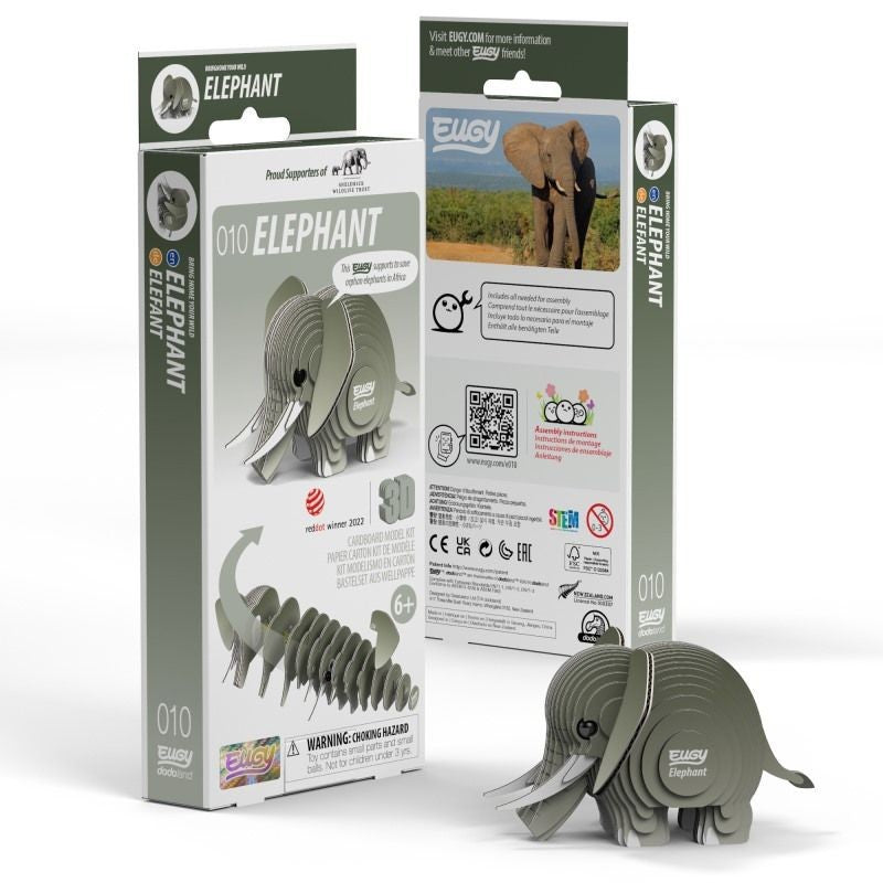 Eugy Elephant 3d Puzzle