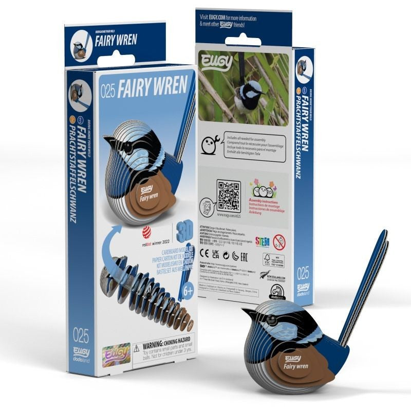 Eugy Fairy Wren 3d Puzzle