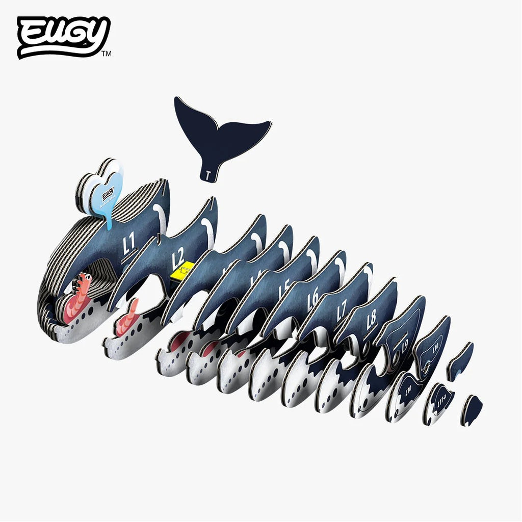 Eugy Bowhead Whale 3d Puzzle