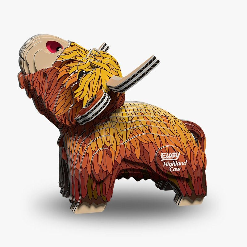 Eugy Highland Cow 3d Puzzle