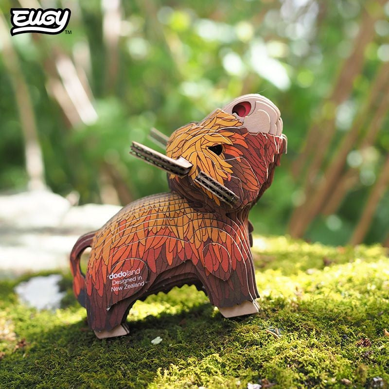 Eugy Highland Cow 3d Puzzle