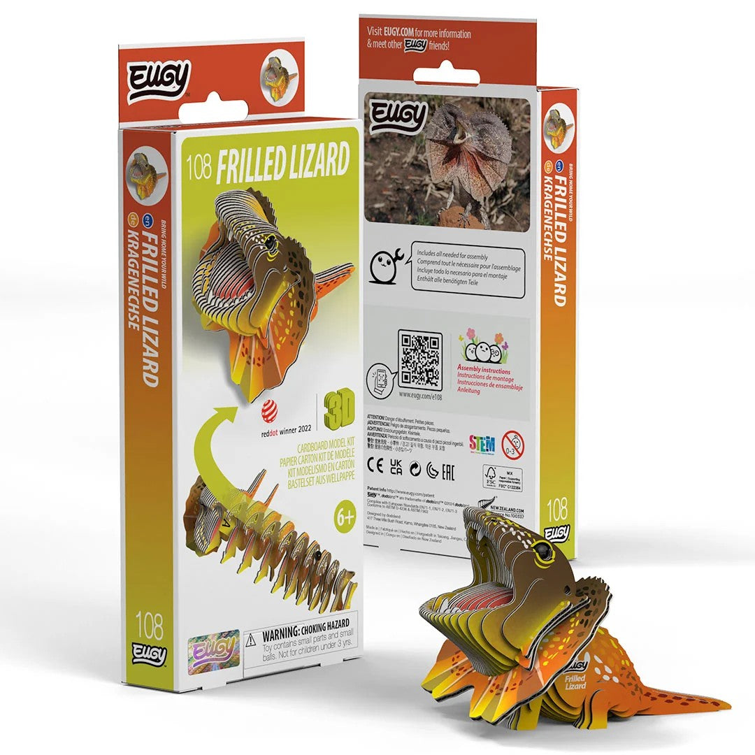 Eugy Frilled Lizard 3d Puzzle