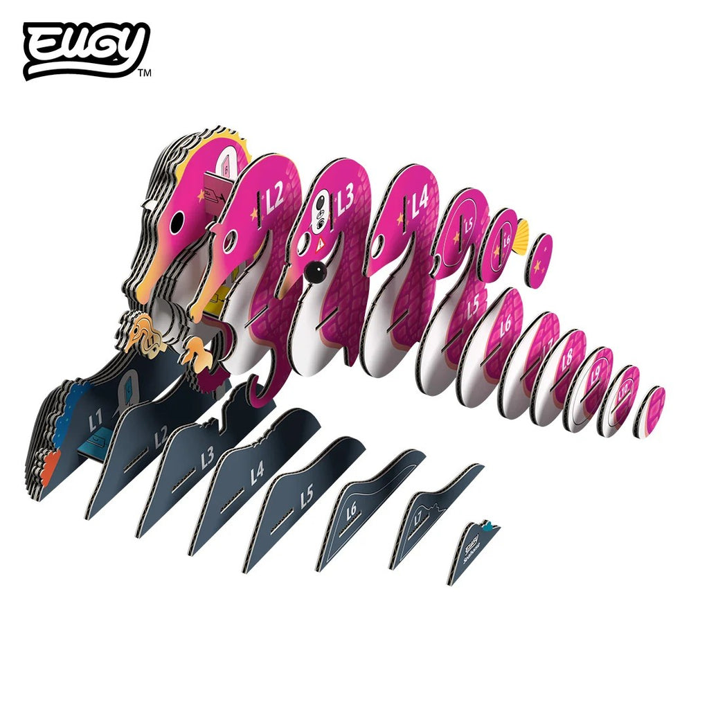 Eugy Seahorse 3d Puzzle
