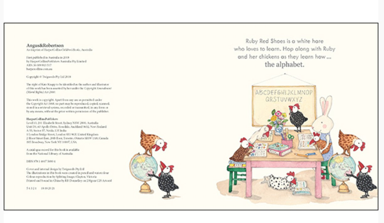 Learn With Ruby Red Shoes - Alphabet Book