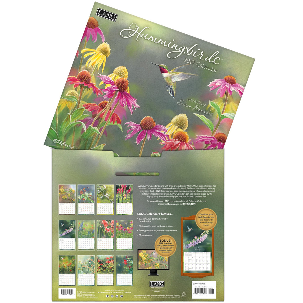 Hummingbirds Wall Calendar 