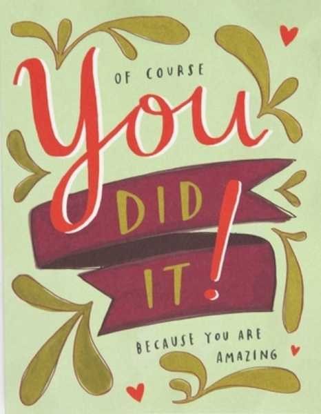 Card - You Did It