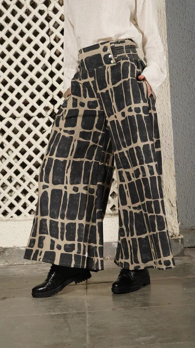 Dane Linen Blend Pant In Onyx 