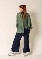 Mioleta Linen Pants In Navy [siz:l]