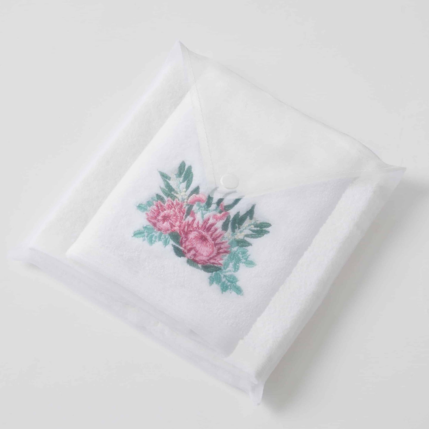Protea Hand Towel & Face Washer In Organza Bag