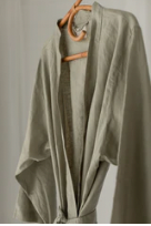 French Linen Soft Sage Robe
