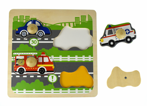 Traffic Large Peg Puzzle