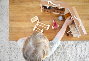 Wooden Portable Horse Stable Playset