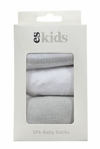 Baby Socks Boxed 3pk Grey