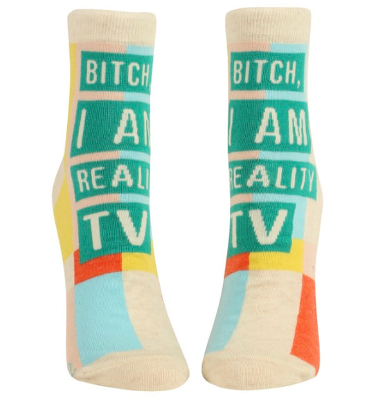 Women's Ankle Socks - Bitch I Am Reality Tv