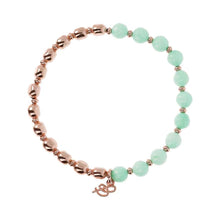 Load image into Gallery viewer, Bronzallure Rose &amp; Aquarius Quartz Bracelet
