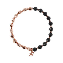 Load image into Gallery viewer, Rose &amp; Black Spinel Bracelet
