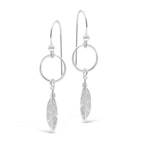 Monaco Feather Sterling Silver Earrings