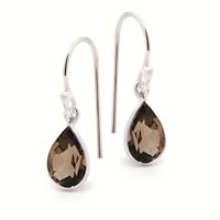 Smokey Quartz Sterling Silver Earrings