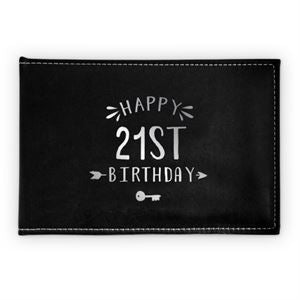 21st Silver Text Guest Book
