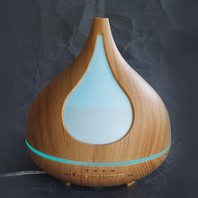 Load image into Gallery viewer, Light Wood Grain Ultrasonic Oil Diffuser
