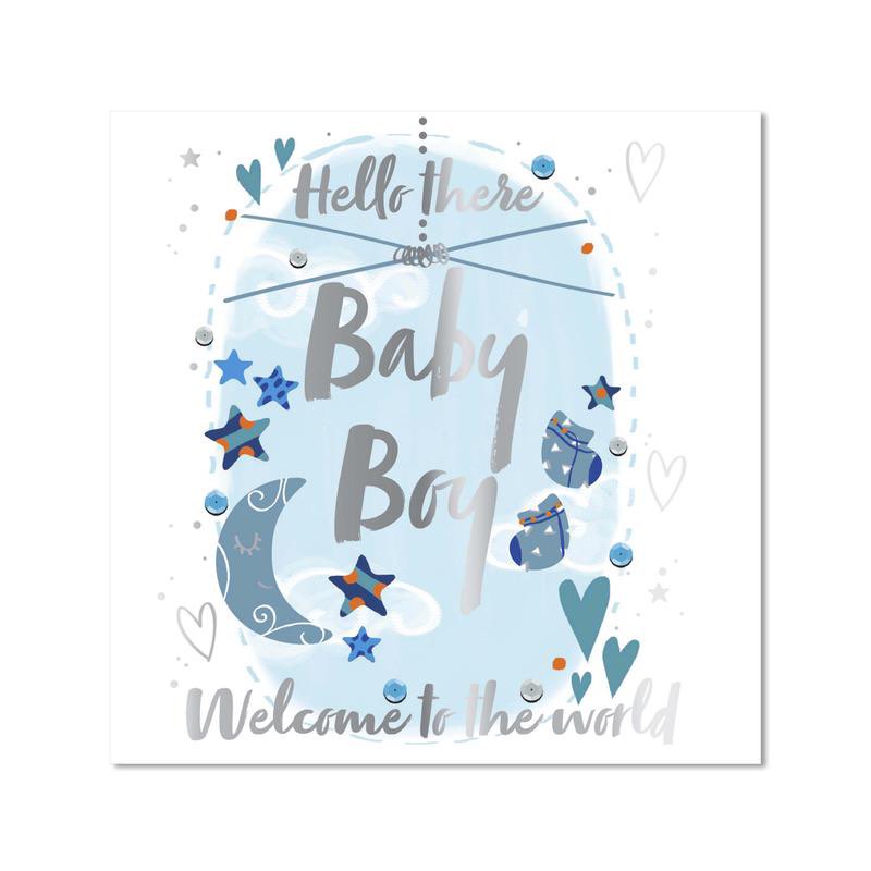 Card - Hello There Baby Boy Welcome To The World (Fifth Avenue)