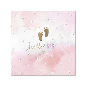 Card - Hello Baby Girl (The Curious Inksmith)