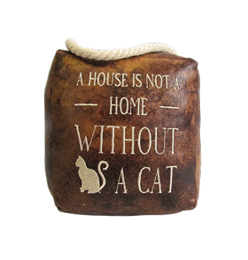A House Is Not A Home Cat Door Stop