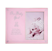 Load image into Gallery viewer, Baby Girl Engraveable 4x6&quot; Photo Frame
