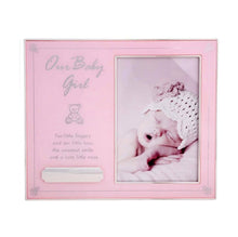 Load image into Gallery viewer, Baby Girl Engraveable 4x6&quot; Photo Frame
