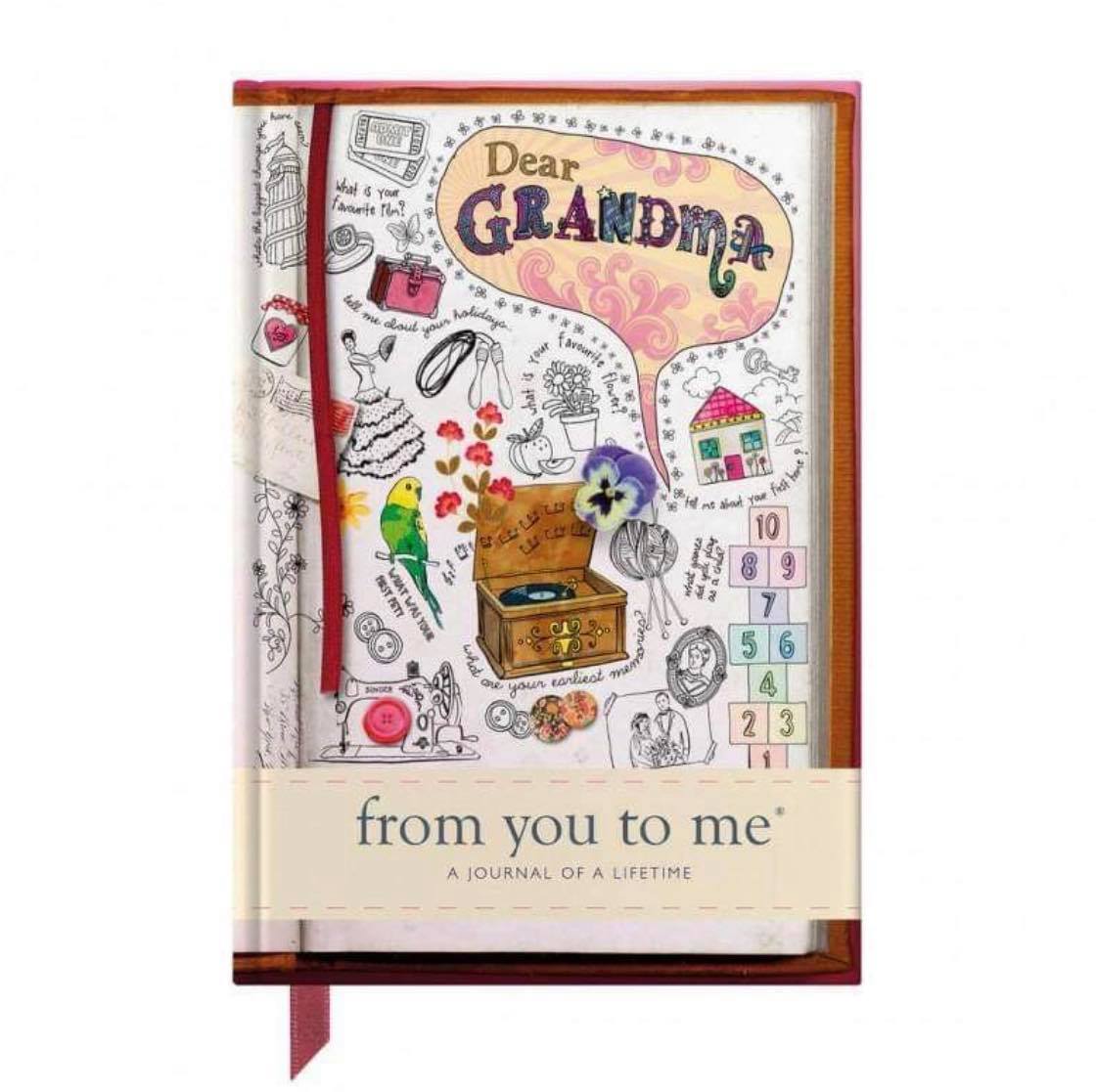 Dear Grandma From You To Me Journal (N/B)