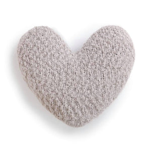 Taupe Giving Heart Pillow With Bookmark