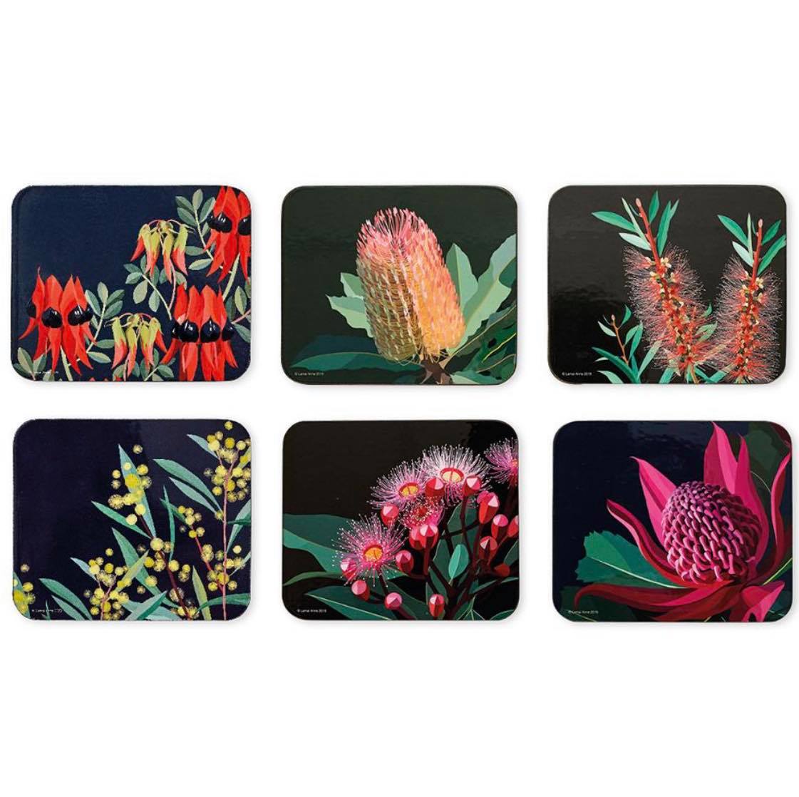 Native Grace Collection S/6 Coaster