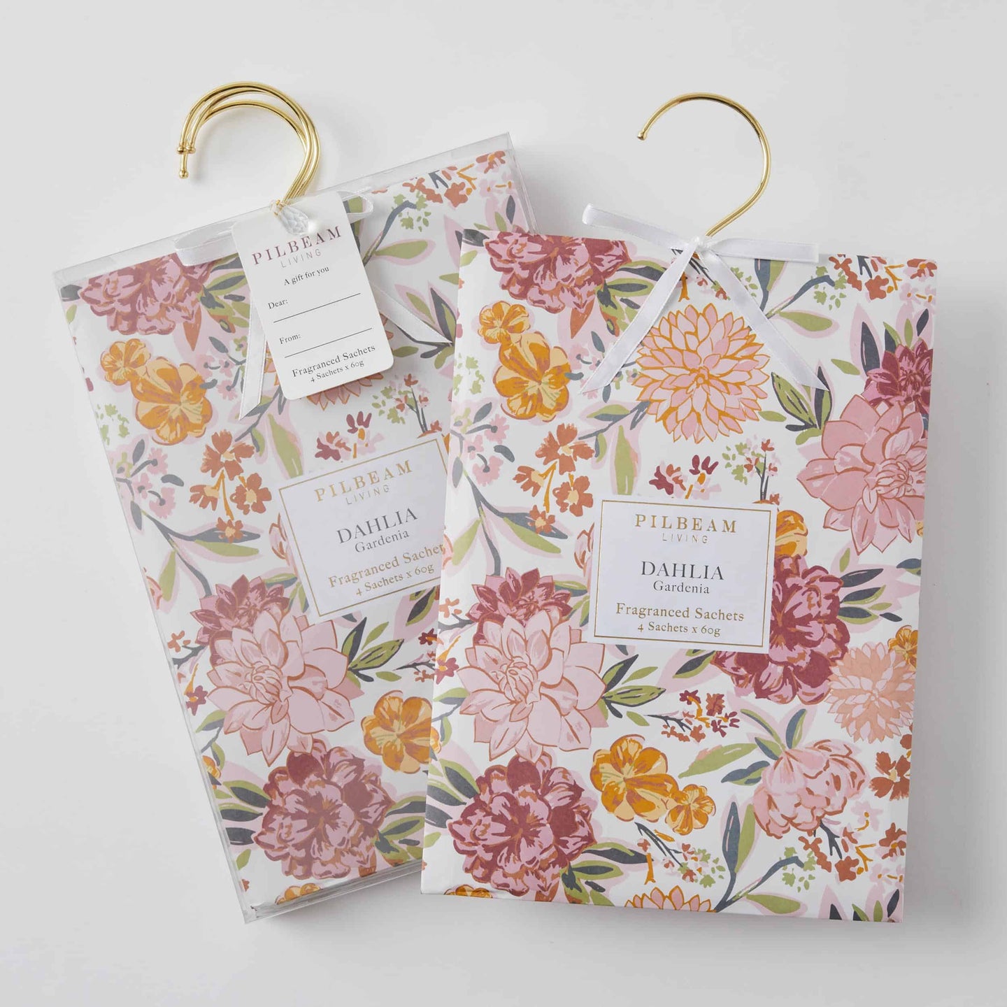 Dahlia Scented Hanging Sachets S/4
